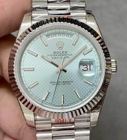 Replica Rolex Day Date M228236 GM Factory Stainless Steel Blue Dial Watch