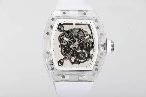 Replica Richard Mille RM055 RM Factory Skeleton Dial Rubber Strap Watch