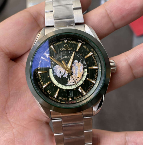 Replica Omega Seamaster 220.30.43.22.10.001 VS Factory Green Bezel Watch