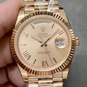 Replica Rolex Day Date M228235-0001 GM Factory Rose Gold Case Watch