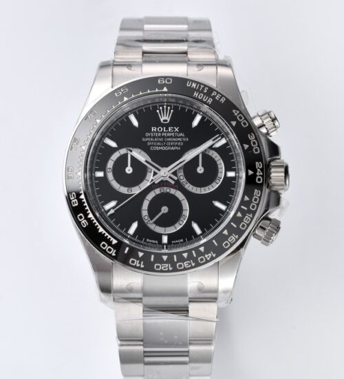 Replica Rolex Cosmograph Daytona M126500LN-0002 Clean Factory Brand New 4131 Black Dial - AR Replica Watches
