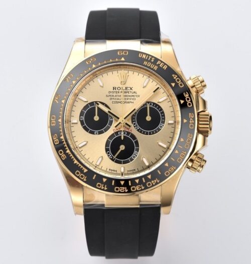 Replica Rolex Cosmograph Daytona M126518LN-0012 Clean Factory Brand New 4131 Gold Plate - AR Replica Watches