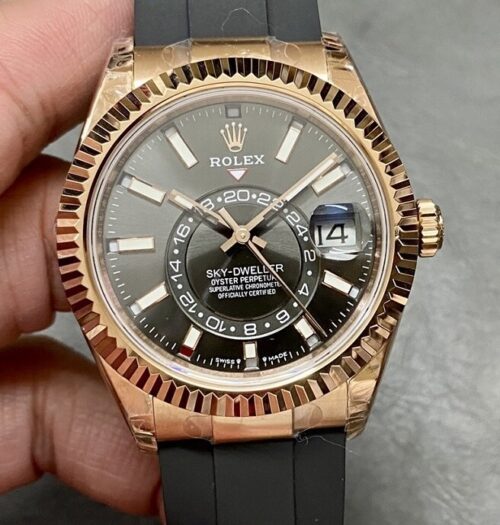 Replica Rolex Sky-Dweller M336238-0009 ZF Factory Heavy Metal Edition Black Disc - AR Replica Watches