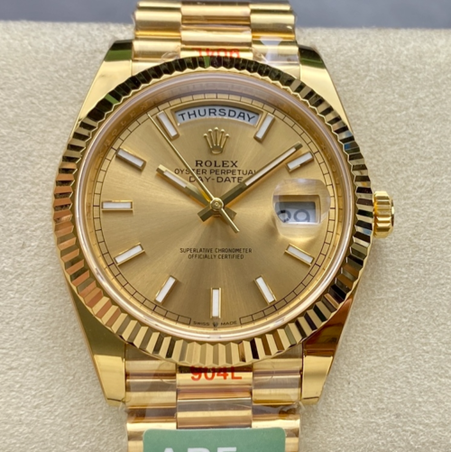 Replica Rolex DayDate m228238-0003 AR Factory Transparent case back- AR Replica Watches