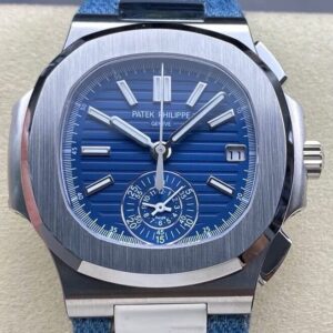 Replica Patek Philippe Nautilus 5980/60G-001 3K factory Blue Dial - AR Replica Watches