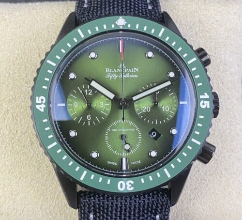 Replica Blancpain Fifty Fathoms 5200-0153-B52A GS factory Canvas Strap - AR Replica Watches