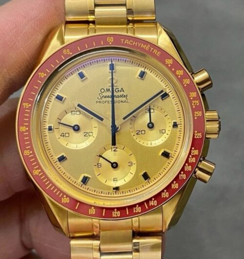 Replica Omega Speedmaster 310.60.42.50.99.001 OM factory Gold Dial - AR Replica Watches