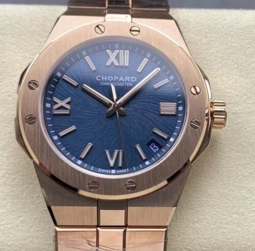 Replica Chopard ALPINE EAGLE 295363-5001 GH factory Gold strap - AR Replica Watches