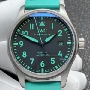 Replica IWC Pilot IW328210 M+ factory Green strap - AR Replica Watches