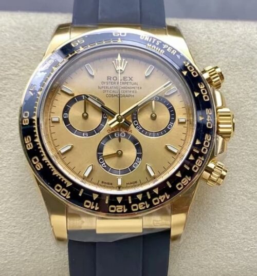 Replica Rolex Daytona m126518ln-0010 CLEAN factory Rubber Strap - AR Replica Watches