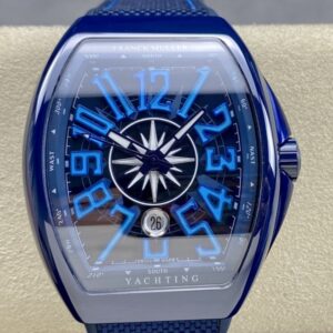 Replica Franck Muller MEN’S COLLECTION V45 SC DT YACHTG OG ABF factory Blue Strap - AR Replica Watches