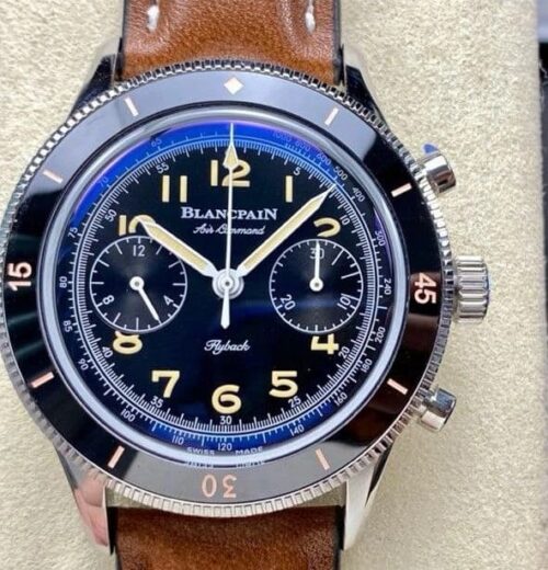 Replica Blancpain Air Command AC01-1130-63A TW factory Brown Strap - AR Replica Watches