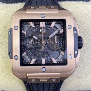 Replica Hublot SQUARE BANG UNICO 821.OX.0180.RX BB factory Rubber Strap- AR Replica Watches