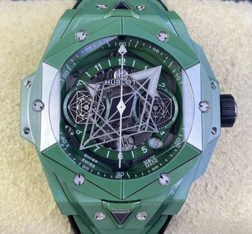 Replica Hublot BIG BANG 418.GX.5207.RX.MXM22 BB factory Green Strap- AR Replica Watches