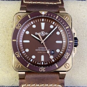 Replica Bell & Ross INSTRUMENTS BR0392-D-BR-BR/SCA BR factory Brown Dial- AR Replica Watches
