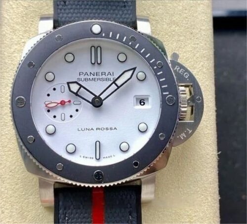 Replica Panerai Submersible PAM01579 VS factory Grey Strap - AR Replica Watches