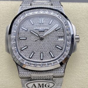 Replica Patek Philippe Nautilus 5791/10/G-010 AMG factory Diamond Case- AR Replica Watches
