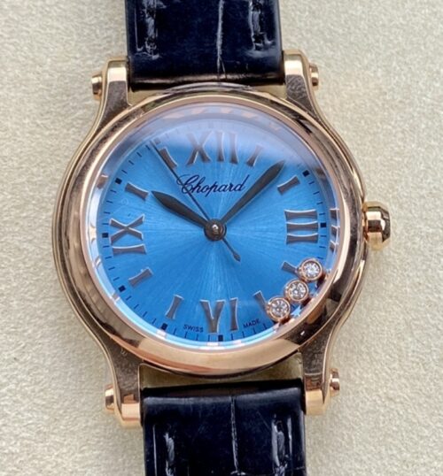 Replica Chopard HAPPY SPORT 278590-3010 YF factory Blue Dial- AR Replica Watches