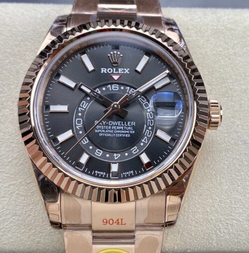 Replica Rolex Sky-Dweller m326935-0007 Noob factory Dark Rhodium White- AR Replica Watches