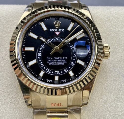 Replica Rolex Sky-Dweller m326938-0004 Noob factory Black Dial- AR Replica Watches
