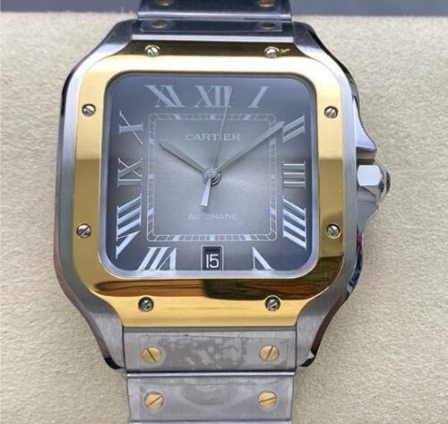 Replica Cartier SANTOS DE CARTIER W2SA0030 BV factory Gradient Dial- AR Replica Watches