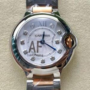 Replica Cartier Ballon Bleu W3BB0026 AF factory Silver Grey Dial - AR Replica Watches