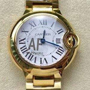 Replica Cartier Ballon Bleu W69001Z2 AF factory Gold Strap - AR Replica Watches
