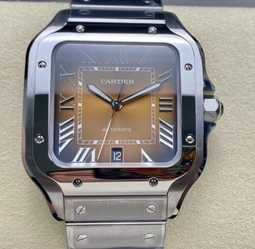 Replica Cartier SANTOS DE CARTIER WSSA0064 BV factory Stainless Steel Strap- AR Replica Watches
