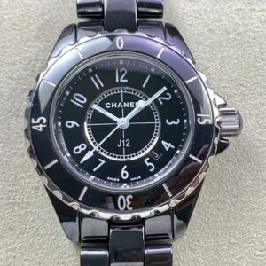 Replica Chanel J12 H0682 EAST factory Black Strap- AR Replica Watches