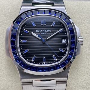 Replica Patek Philippe Nautilus 7118-1300B GR factory Blue Bezel- AR Replica Watches