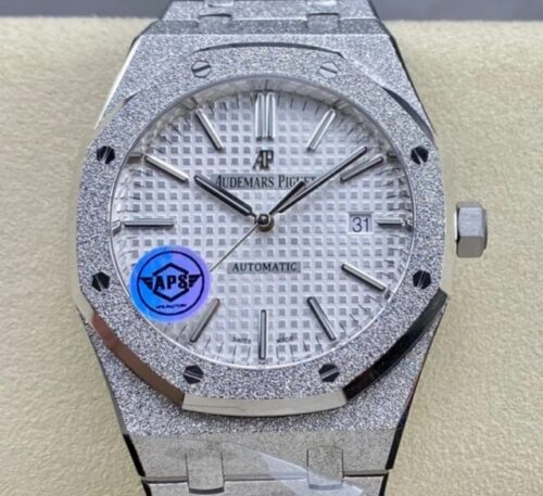 Replica Audemars Piguet Royal Oak 15454BC.GG.1259BC.01 APS factory White Dial- AR Replica Watches