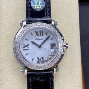 Replica Chopard HAPPY DIAMONDS 278475-3037 YF factory White Dial- AR Replica Watches