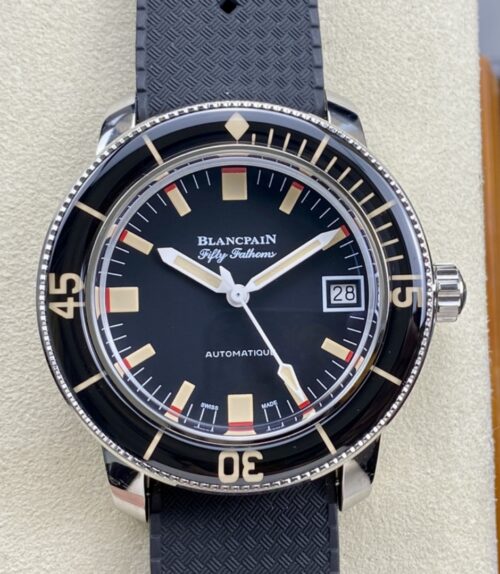 Replica Blancpain Fifty Fathoms 5008B-1130-B52A TW factory Grey Dial- AR Replica Watches