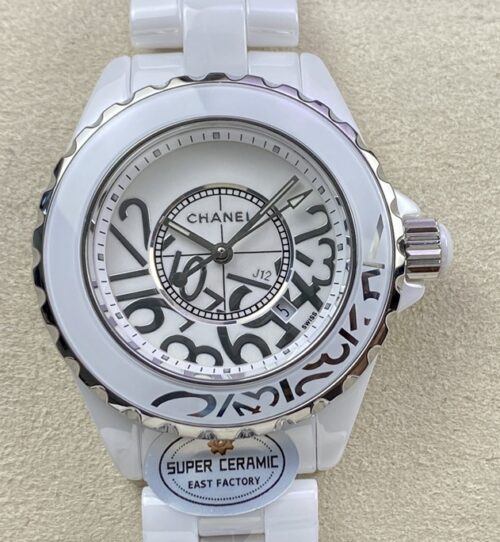 Replica Chanel J12 H5239 EAST factory White Ceramic- AR Replica Watches