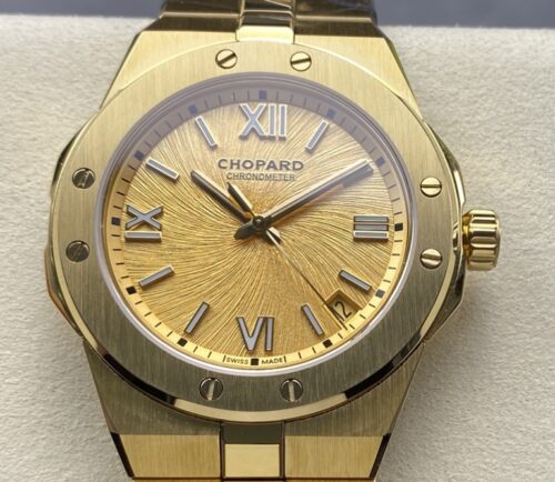 Replica Chopard ALPINE EAGLE 295363-0001 GH factory Gold Strap- AR Replica Watches