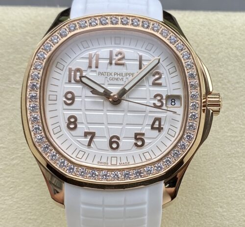 Replica Patek Philippe AQUANAUT 5268/200R-001 GR factory Diamond Bezel- AR Replica Watches