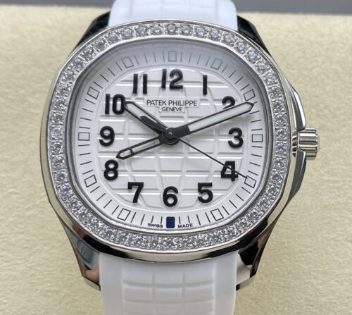 Replica Patek Philippe AQUANAUT 5267/200A-020 GR factory Silver Bezel- AR Replica Watches