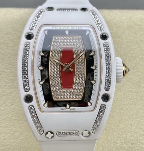 Replica Richard Mille RM 07-01 BBA factory White Strap - AR Replica Watches