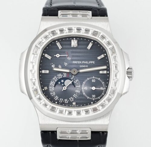 Replica Patek Philippe Nautilus 5724G-001 PPF factory Diamond Bezel - AR Replica Watches