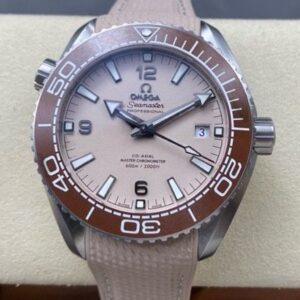 Replica Omega Seamaster 215.32.44.21.09.001 VS factory Beige Strap - AR Replica Watches
