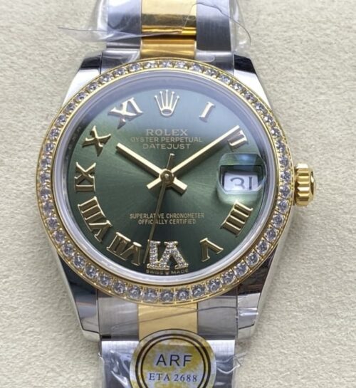 Replica Rolex Datejust m278383rbr-0015 AR factory Olive Green - AR Replica Watches