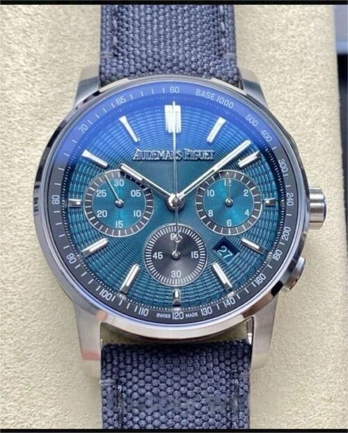 Replica Audemars Piguet CODE 11.59 26393ST.OO.A348KB.01 OMF factory Blue Strap - AR Replica Watches