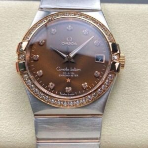 Replica Omega Constellation 123.25.38.21.63.001 M+ factory Diamond Bezel - AR Replica Watches