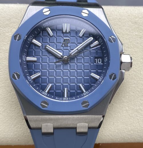 Replica Audemars Piguet Royal Oak Offshore 15605SK.OO.A350CA.01 APP factory Blue Strap - AR Replica Watches