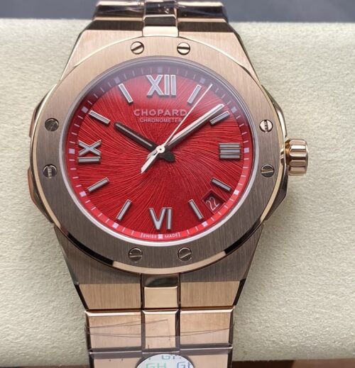 Replica Chopard ALPINE EAGLE 295363-5014 GH factory Gold Strap - AR Replica Watches