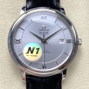 Replica Omega De Ville 424.13.40.20.02.001 N1 factory Black Strap - AR Replica Watches