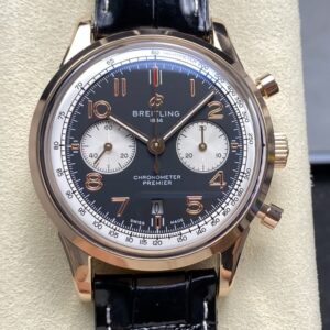 Replica Breitling Premier AB0118A21B1X1 BLS factory Black Strap - AR Replica Watches