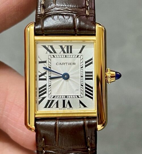 Replica Cartier Tank W1529856 F1 factory Silver-Plated Dial - AR Replica Watches