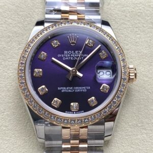 Replica Rolex Datejust m279381rbr-0015 AR factory Diamond Bezel - AR Replica Watches