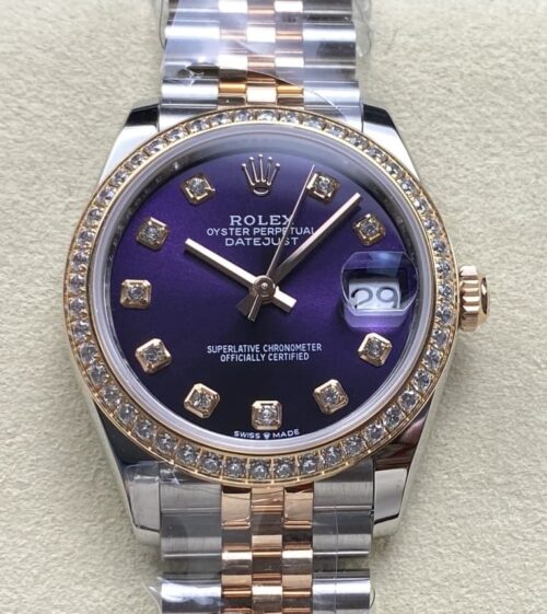 Replica Rolex Datejust m279381rbr-0015 AR factory Diamond Bezel - AR Replica Watches